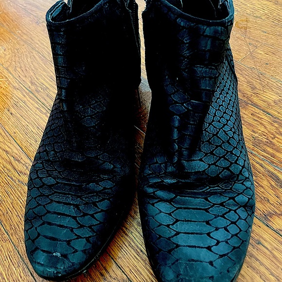 Sam Edelman - Snakeskin Ankle Booties - Picture 2 of 5